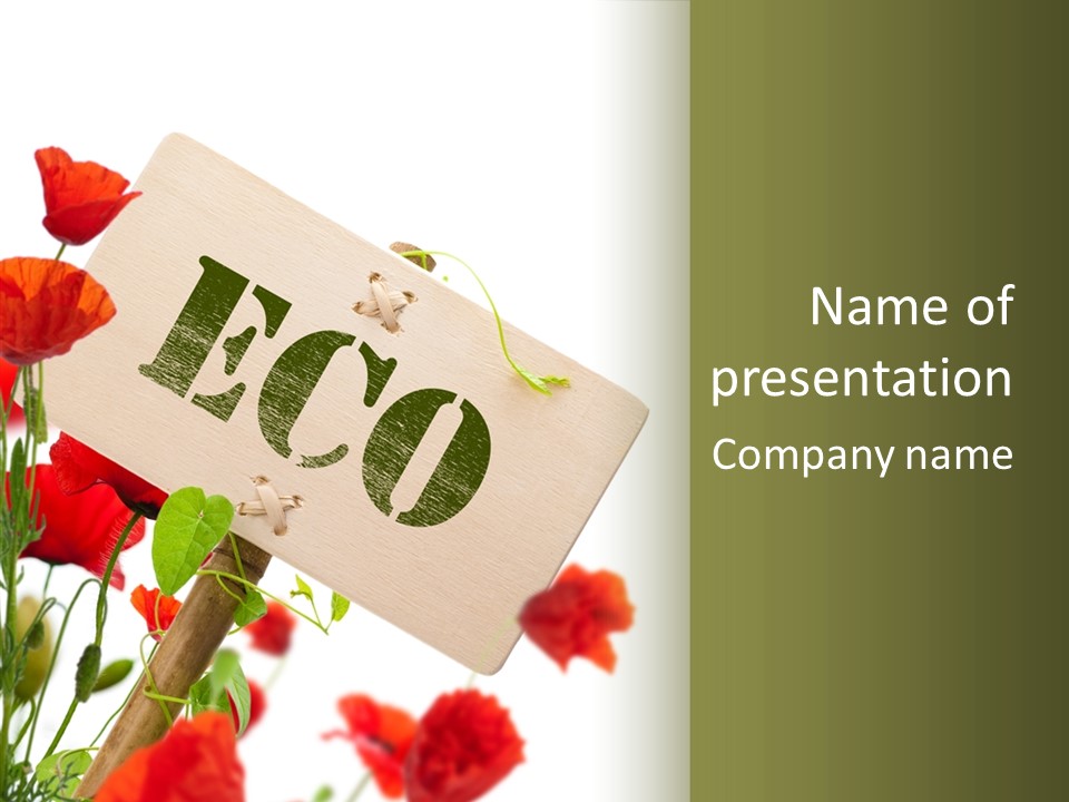 Sign Text Spring PowerPoint Template