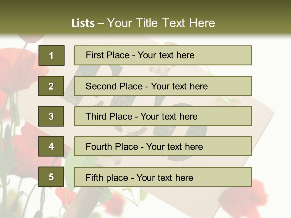 Sign Text Spring PowerPoint Template