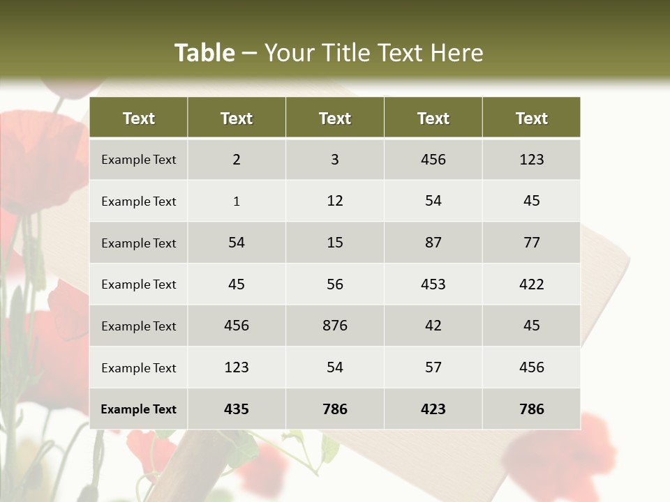 Sign Text Spring PowerPoint Template