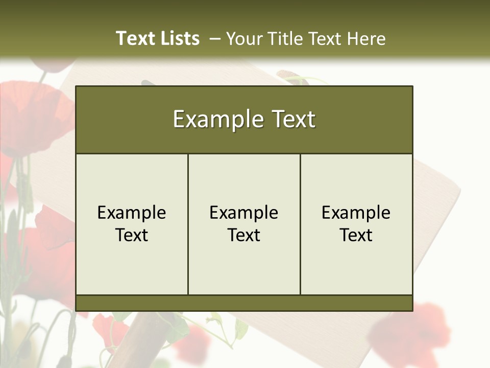Sign Text Spring PowerPoint Template