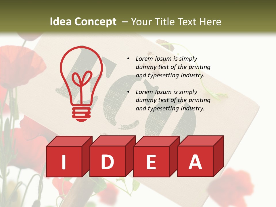 Sign Text Spring PowerPoint Template