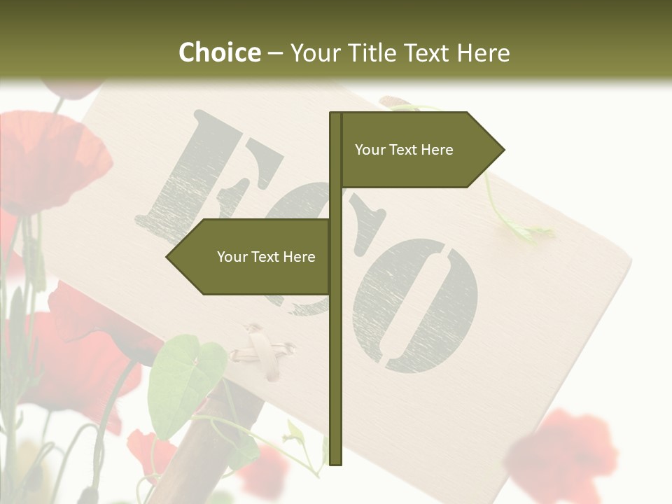 Sign Text Spring PowerPoint Template