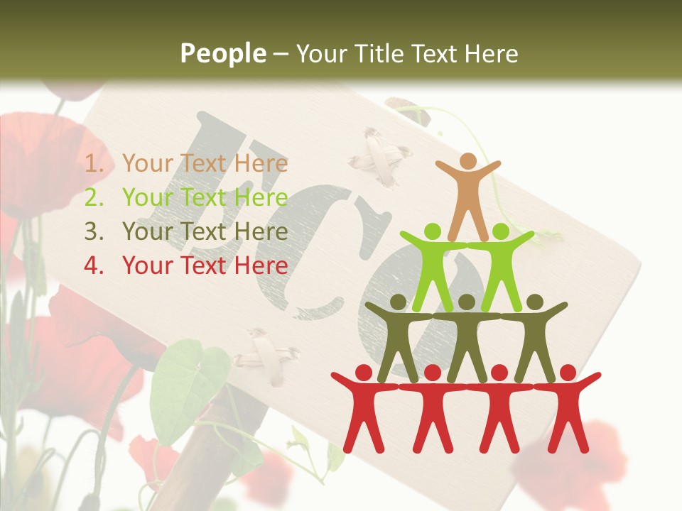 Sign Text Spring PowerPoint Template