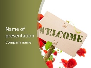 Concept Border Green PowerPoint Template