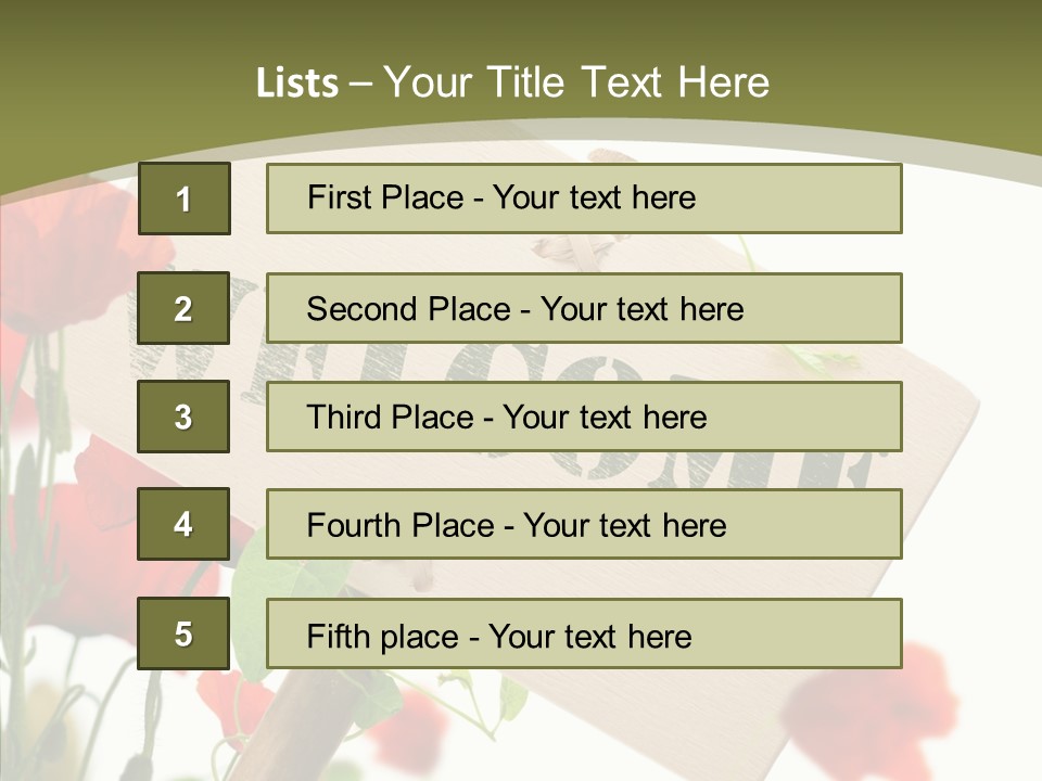 Concept Border Green PowerPoint Template