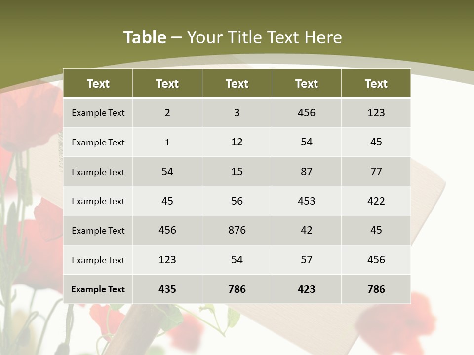 Concept Border Green PowerPoint Template
