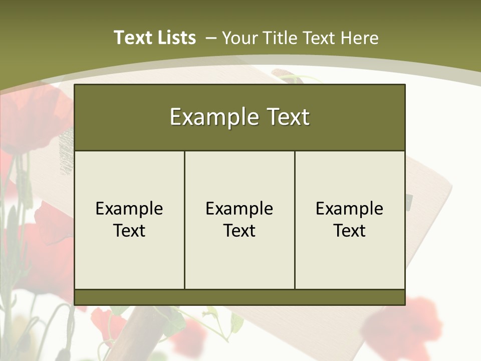 Concept Border Green PowerPoint Template