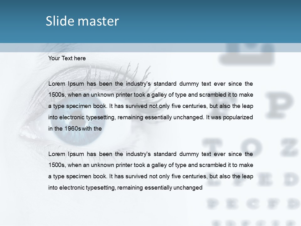 Number View Lens PowerPoint Template