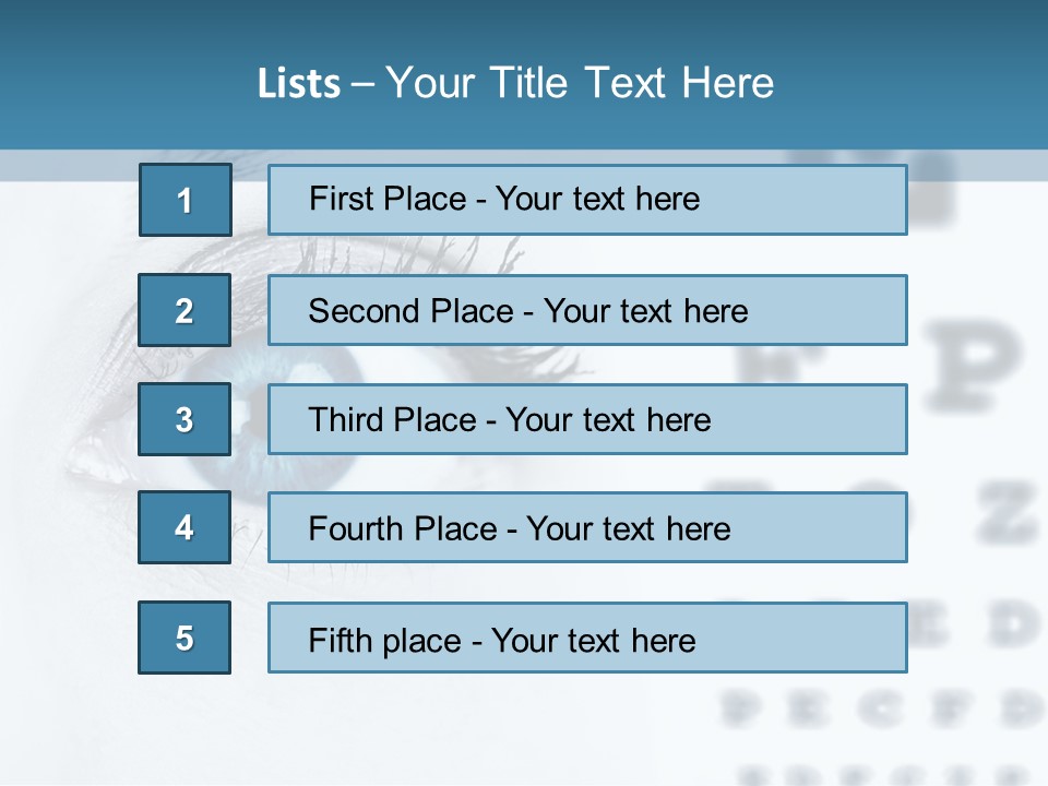 Number View Lens PowerPoint Template