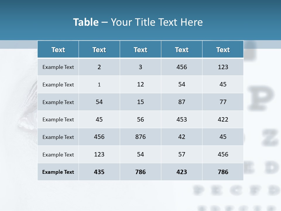 Number View Lens PowerPoint Template