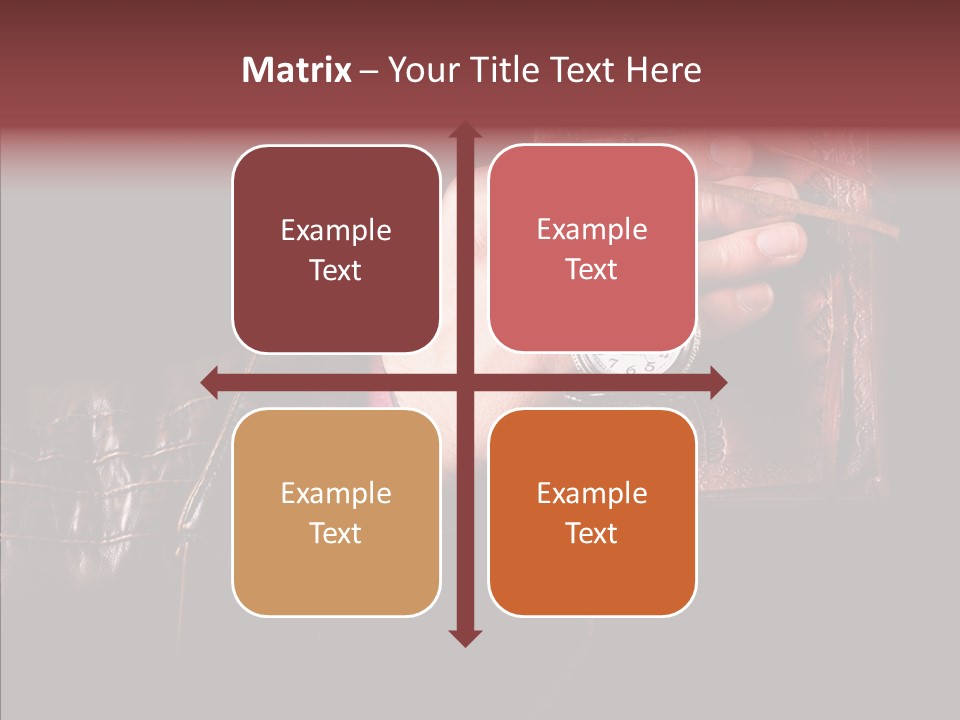 Omnibus Brown Leather Jacket PowerPoint Template