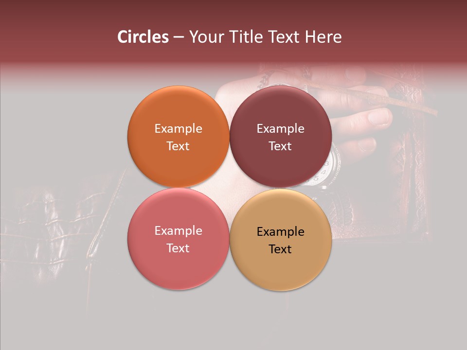 Omnibus Brown Leather Jacket PowerPoint Template