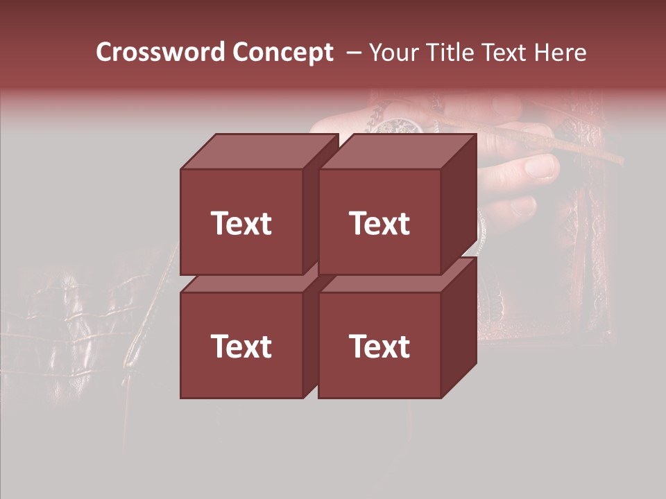 Omnibus Brown Leather Jacket PowerPoint Template