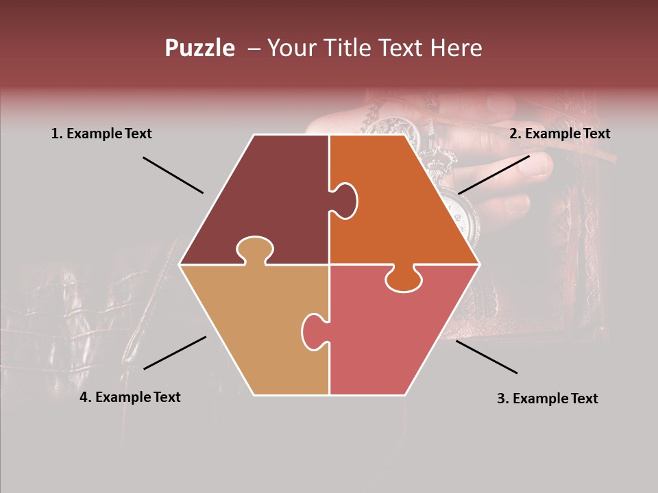 Omnibus Brown Leather Jacket PowerPoint Template