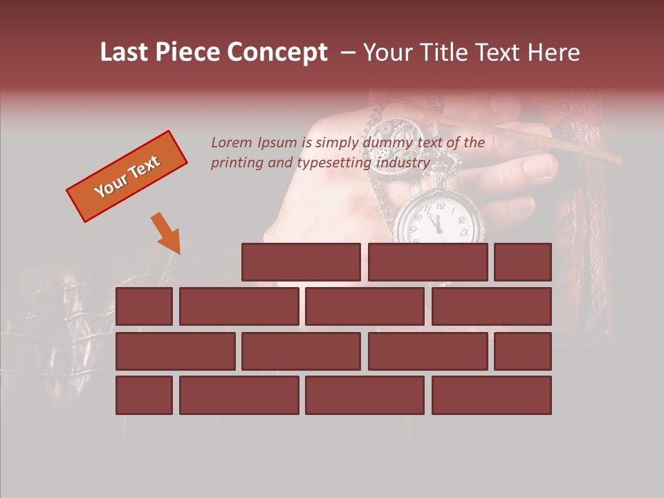 Omnibus Brown Leather Jacket PowerPoint Template