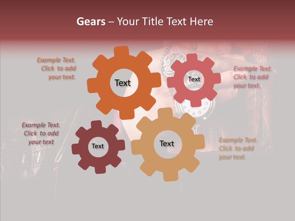 Omnibus Brown Leather Jacket PowerPoint Template