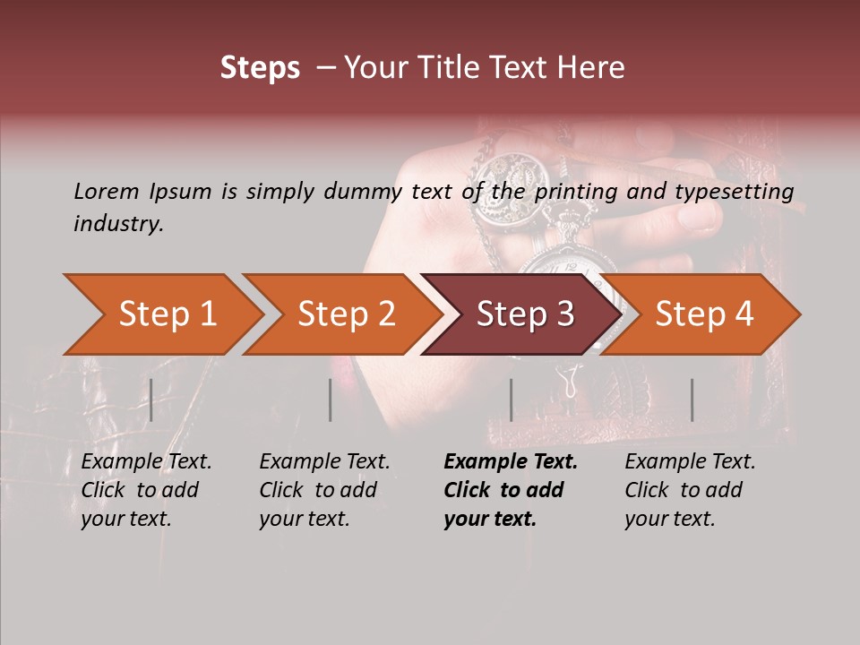 Omnibus Brown Leather Jacket PowerPoint Template