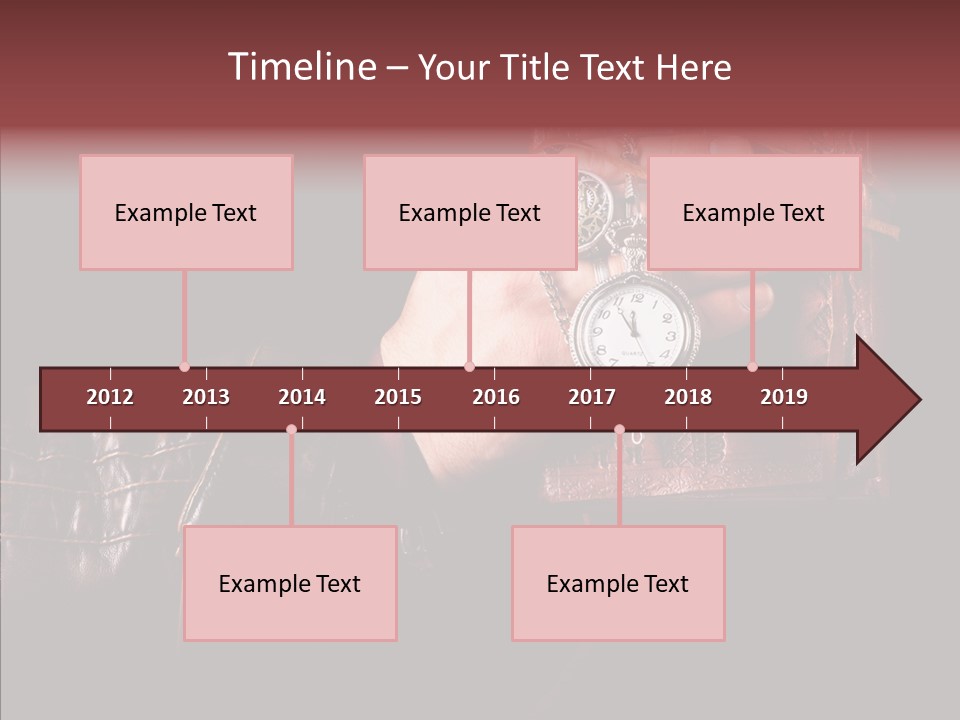 Omnibus Brown Leather Jacket PowerPoint Template