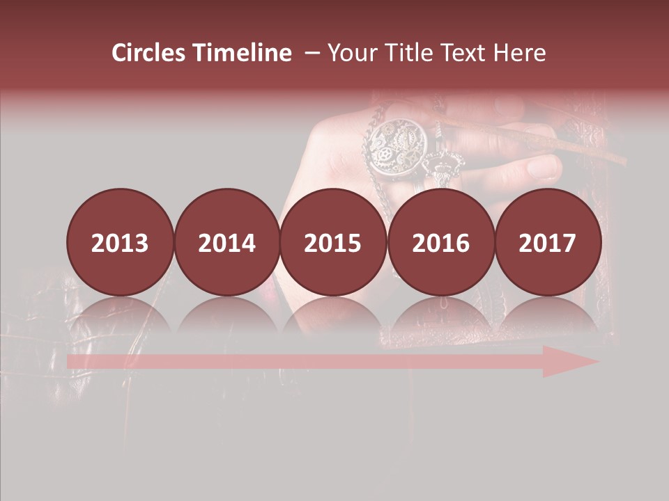 Omnibus Brown Leather Jacket PowerPoint Template