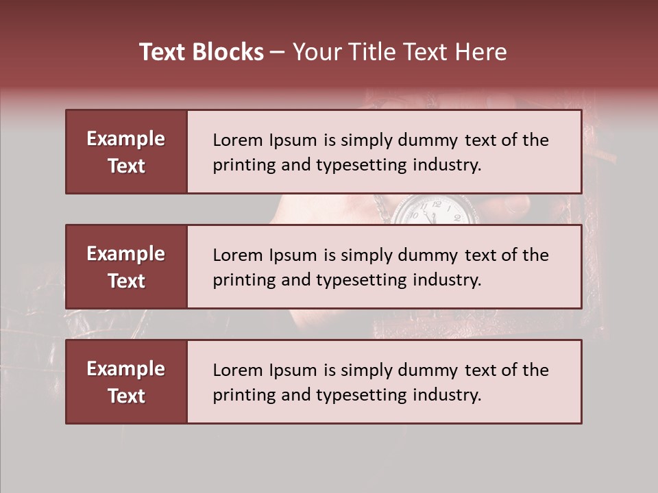 Omnibus Brown Leather Jacket PowerPoint Template