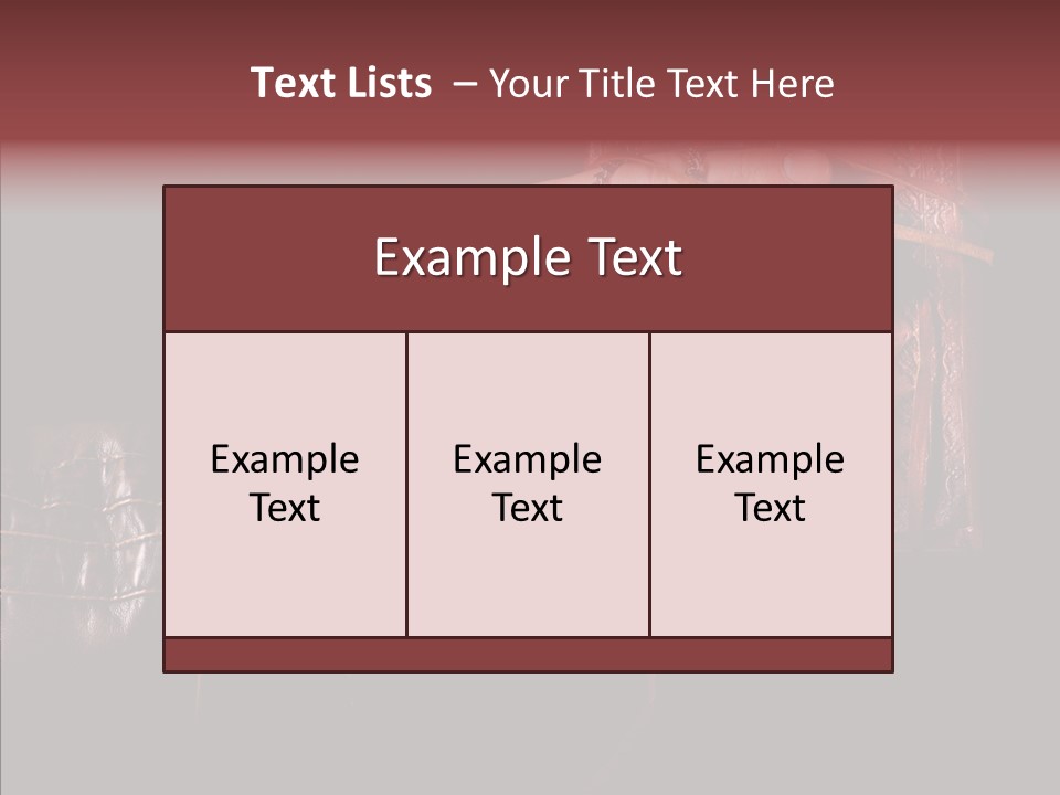 Omnibus Brown Leather Jacket PowerPoint Template