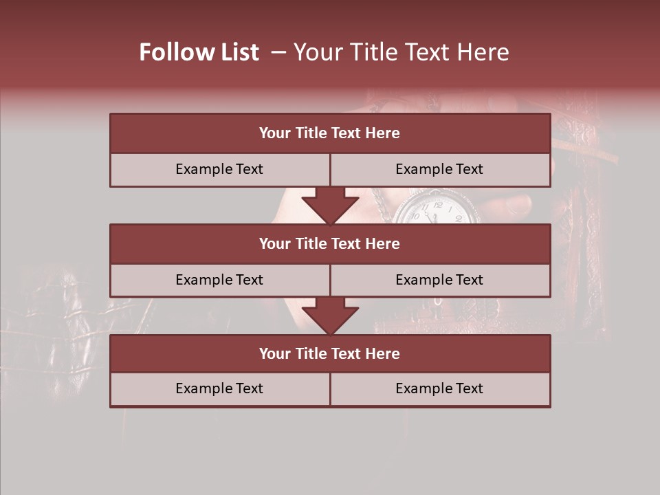 Omnibus Brown Leather Jacket PowerPoint Template