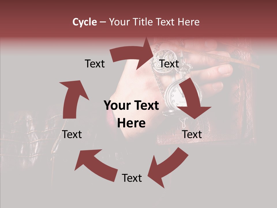 Omnibus Brown Leather Jacket PowerPoint Template