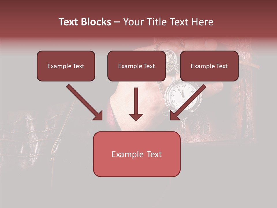 Omnibus Brown Leather Jacket PowerPoint Template