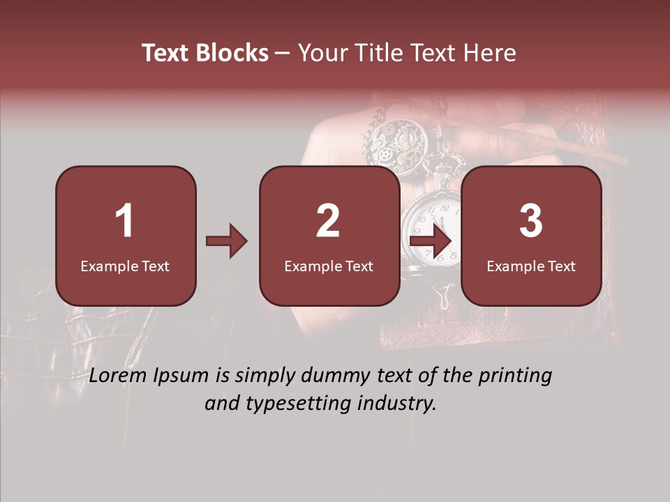 Omnibus Brown Leather Jacket PowerPoint Template