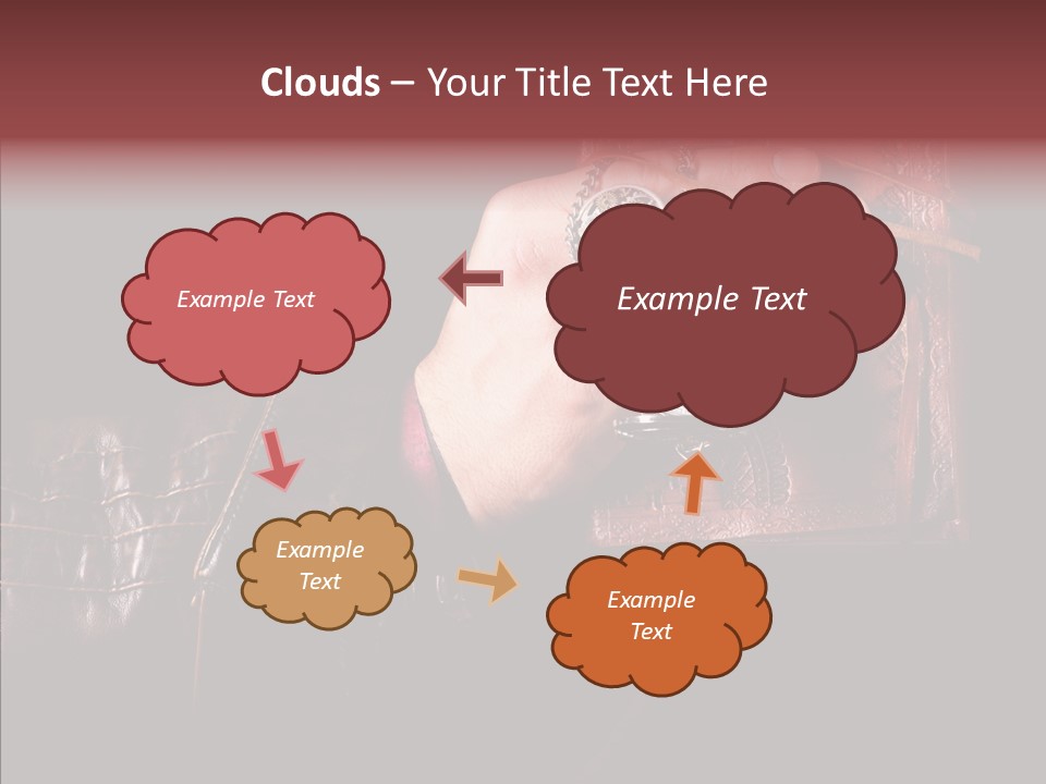 Omnibus Brown Leather Jacket PowerPoint Template