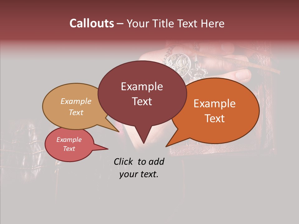 Omnibus Brown Leather Jacket PowerPoint Template