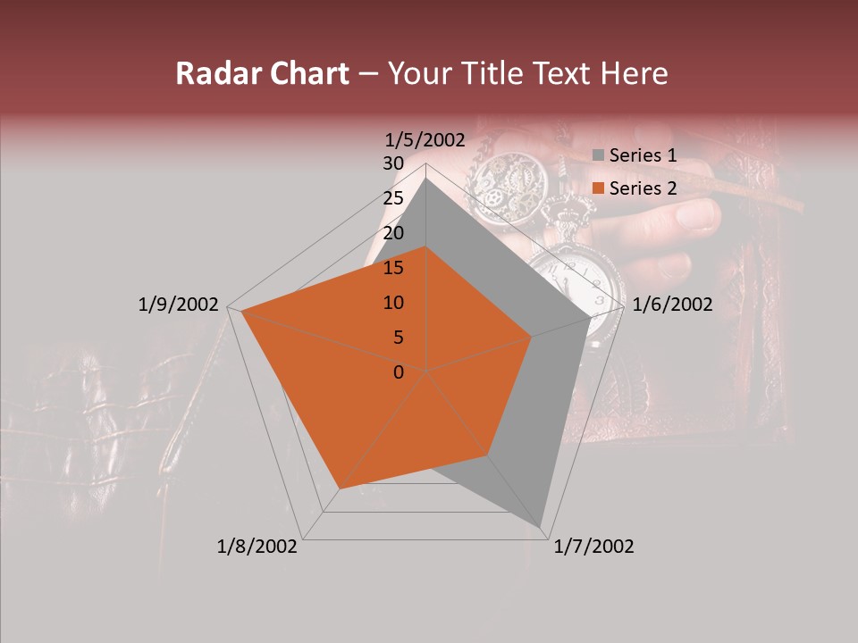 Omnibus Brown Leather Jacket PowerPoint Template