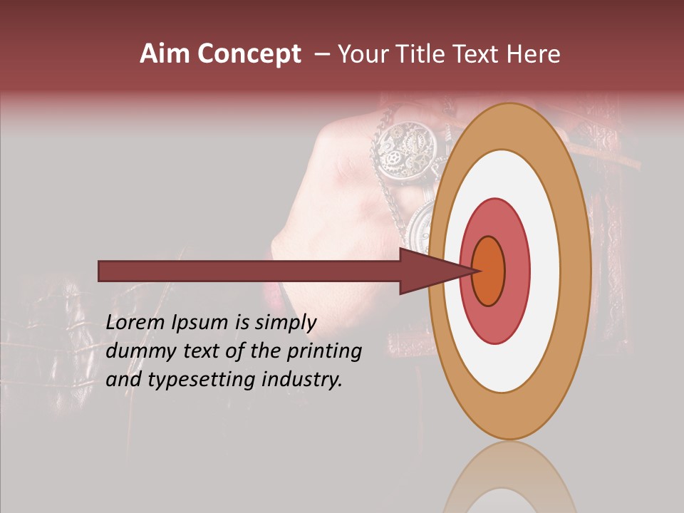 Omnibus Brown Leather Jacket PowerPoint Template