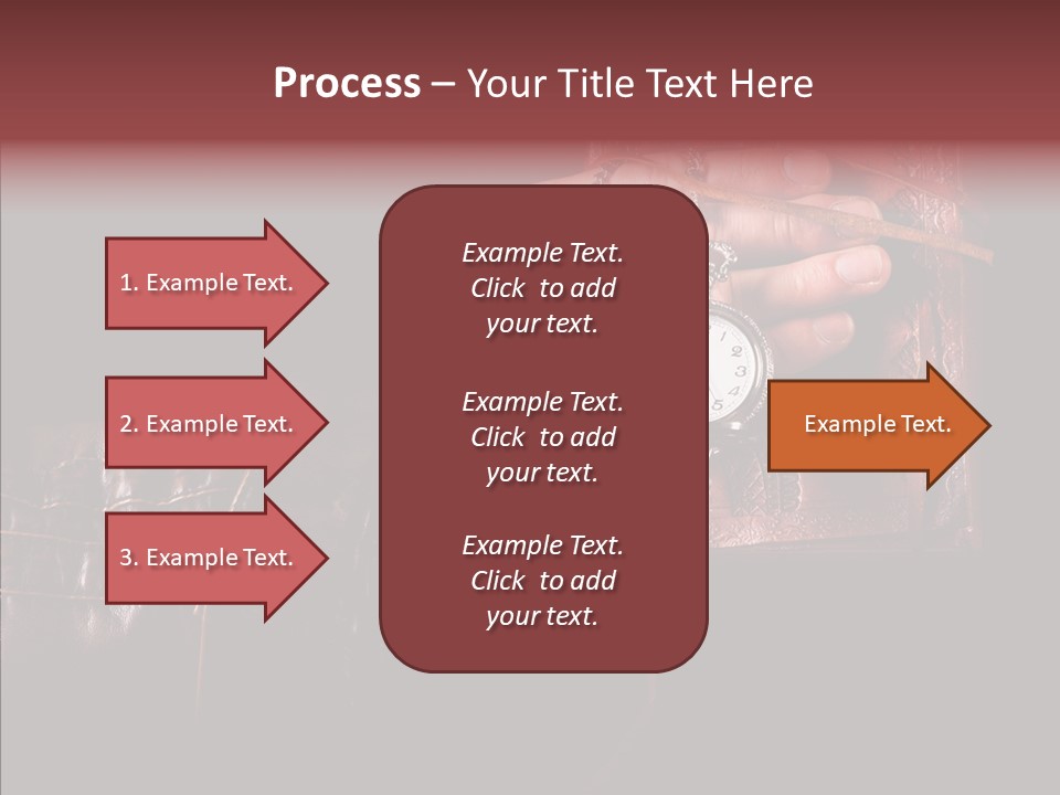 Omnibus Brown Leather Jacket PowerPoint Template