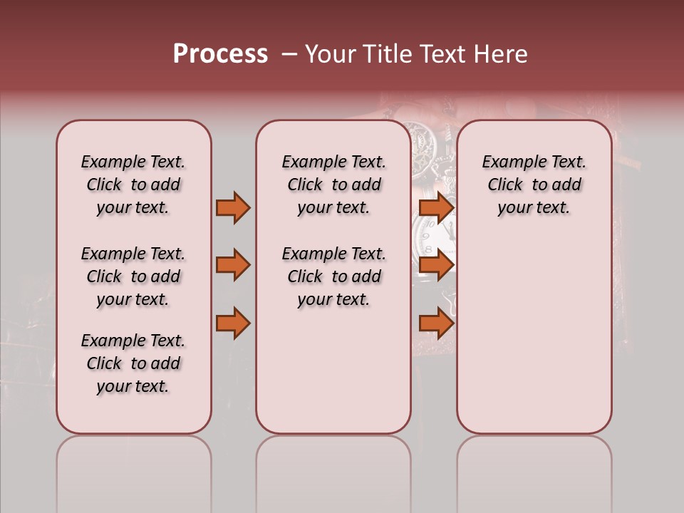 Omnibus Brown Leather Jacket PowerPoint Template