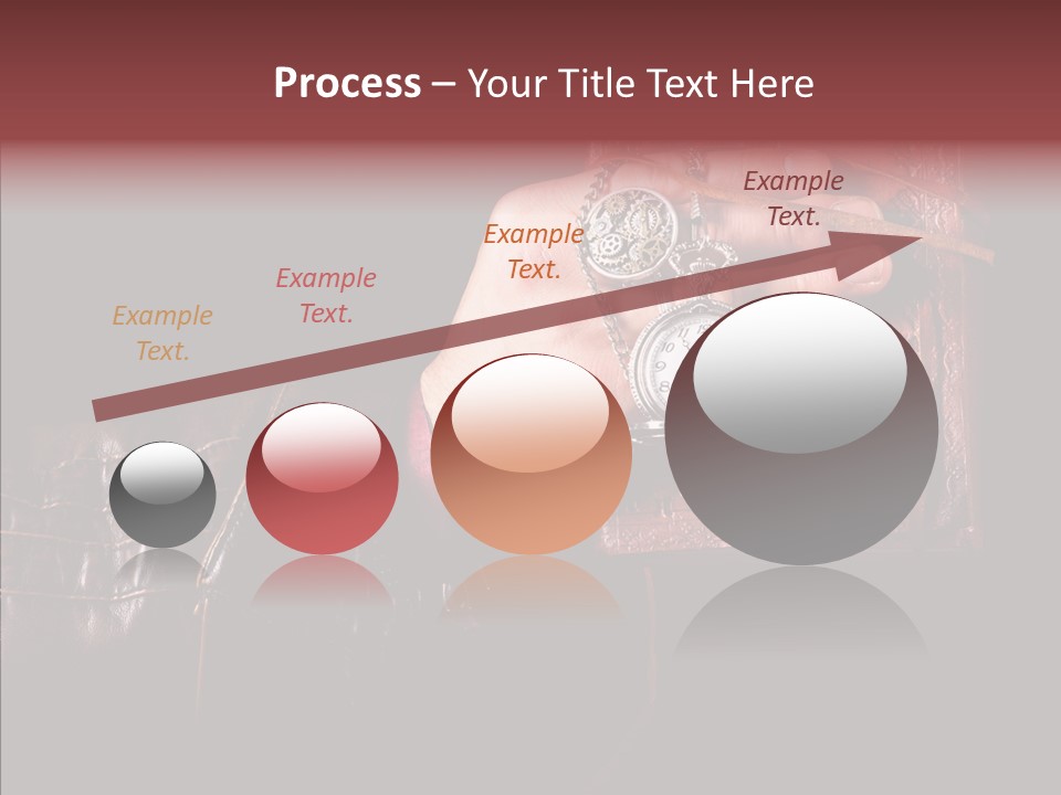 Omnibus Brown Leather Jacket PowerPoint Template