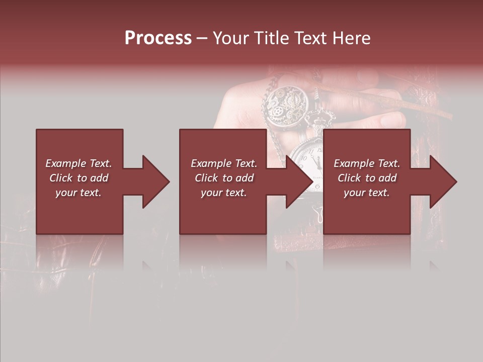 Omnibus Brown Leather Jacket PowerPoint Template