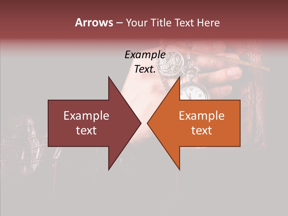 Omnibus Brown Leather Jacket PowerPoint Template