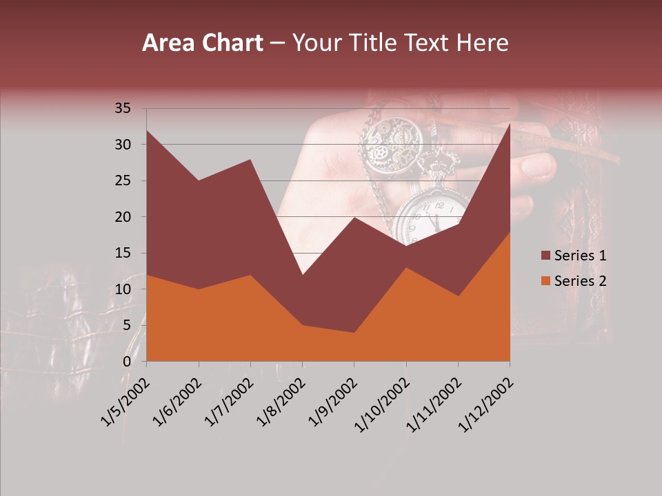 Omnibus Brown Leather Jacket PowerPoint Template