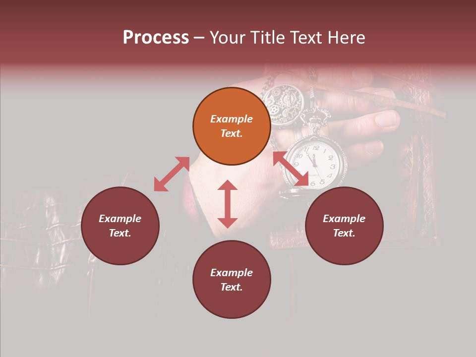 Omnibus Brown Leather Jacket PowerPoint Template