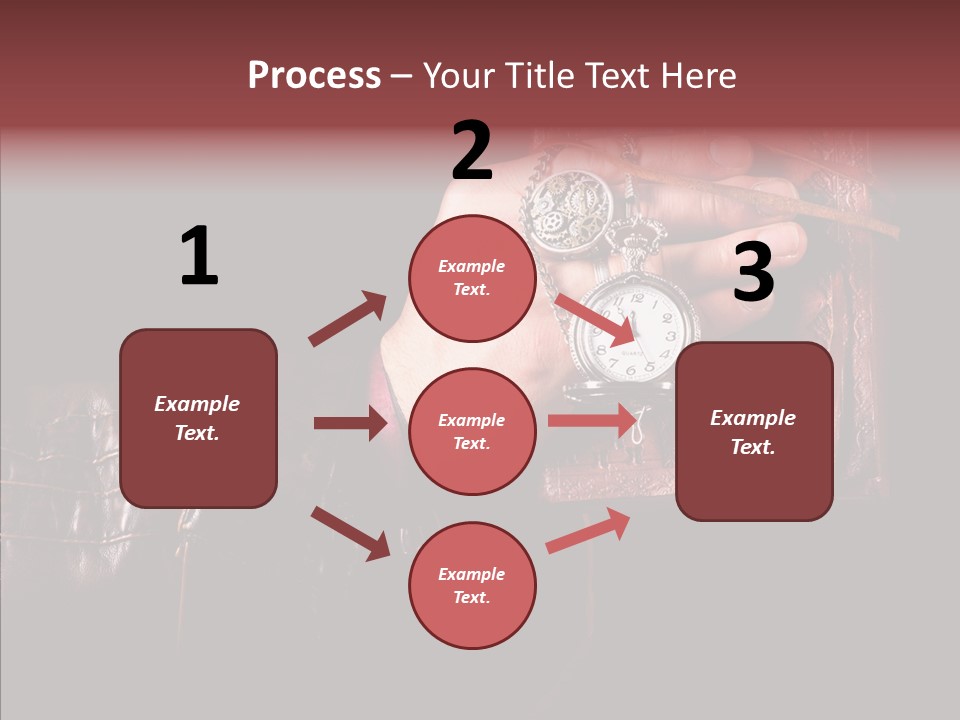 Omnibus Brown Leather Jacket PowerPoint Template