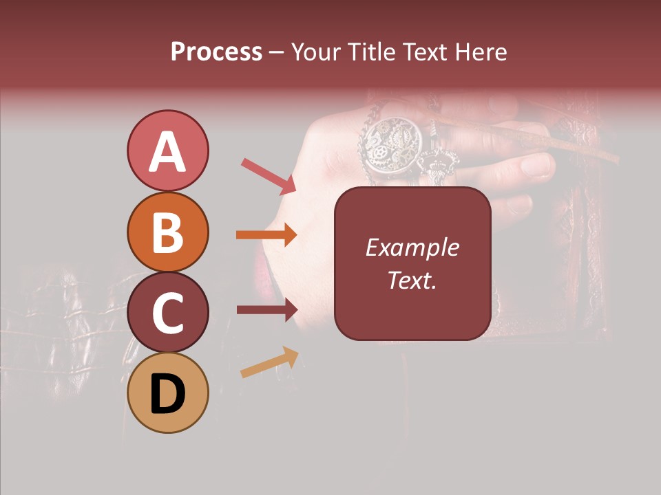 Omnibus Brown Leather Jacket PowerPoint Template