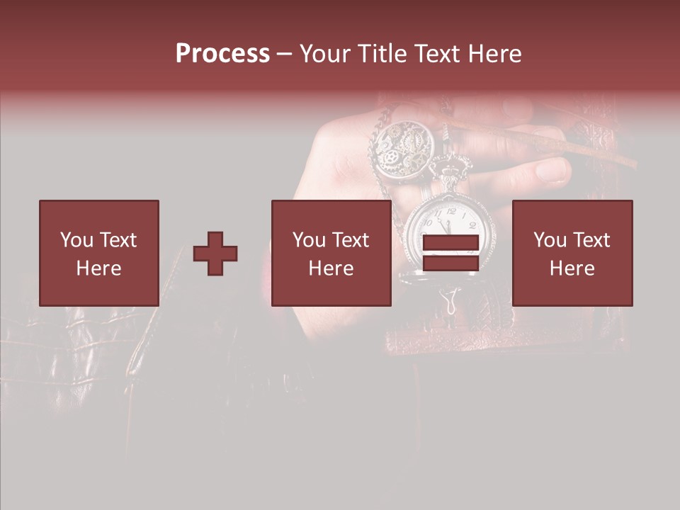 Omnibus Brown Leather Jacket PowerPoint Template