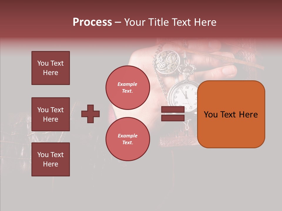 Omnibus Brown Leather Jacket PowerPoint Template