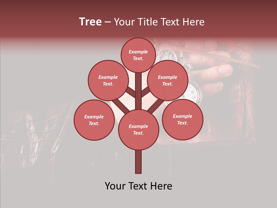 Omnibus Brown Leather Jacket PowerPoint Template