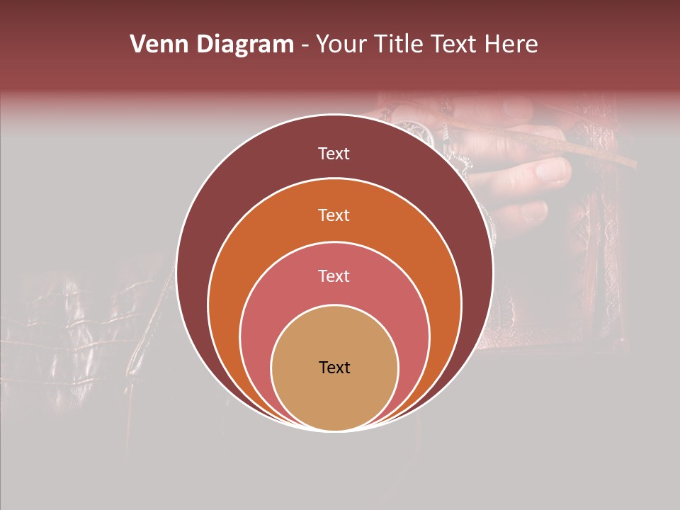 Omnibus Brown Leather Jacket PowerPoint Template