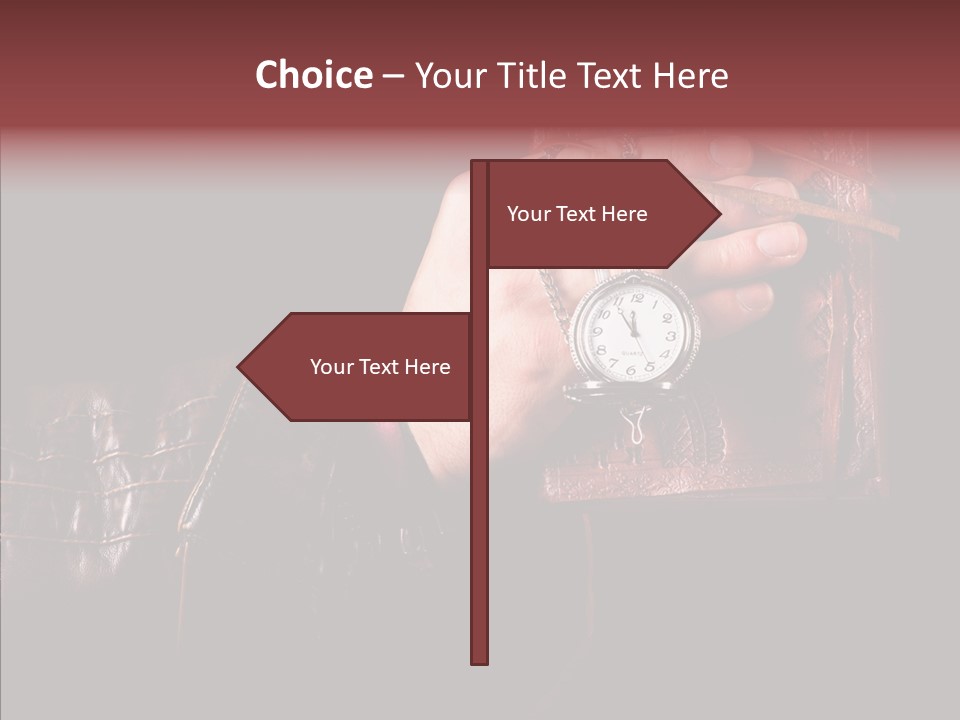 Omnibus Brown Leather Jacket PowerPoint Template