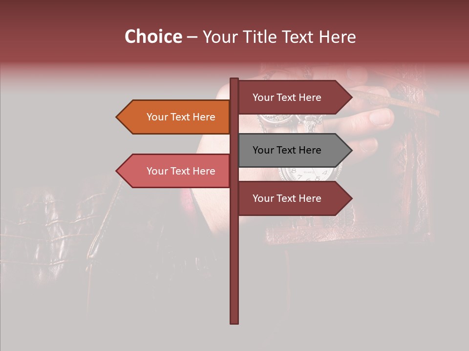 Omnibus Brown Leather Jacket PowerPoint Template