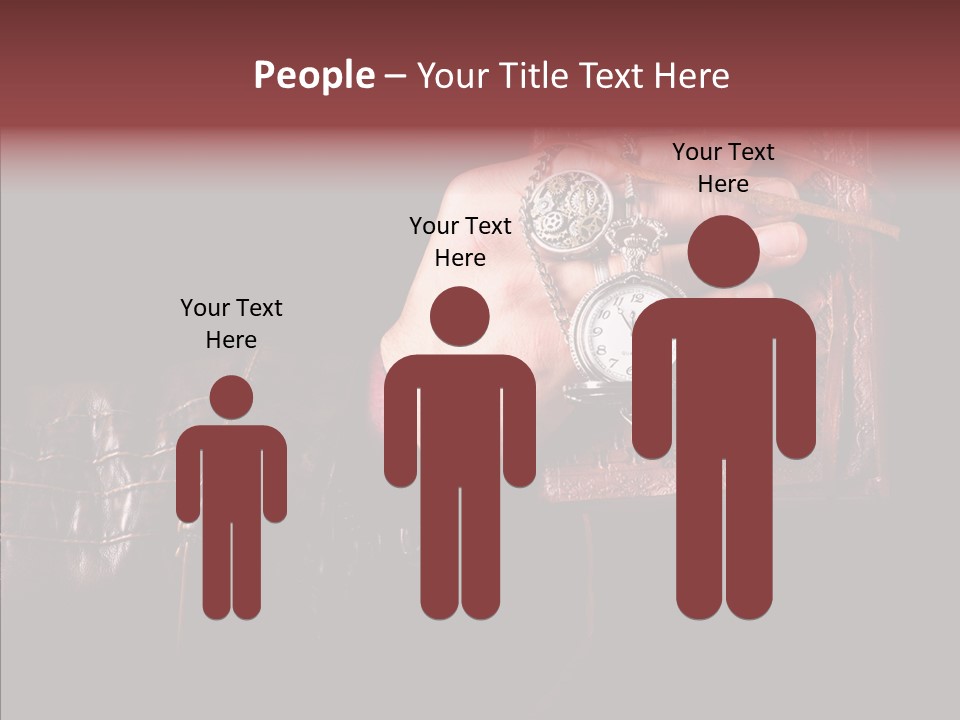 Omnibus Brown Leather Jacket PowerPoint Template