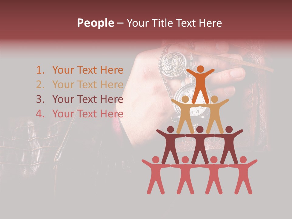 Omnibus Brown Leather Jacket PowerPoint Template